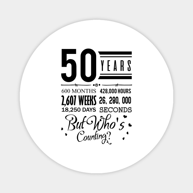 '50th Wedding Anniversary' Sweet Wedding Gift Magnet by ourwackyhome